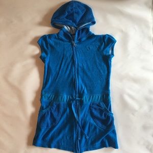 Justice Swim! Girls swim cover up  blue size 10